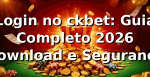 Login no ckbet: Guia Completo 2026 🛡️ Download e Segurança